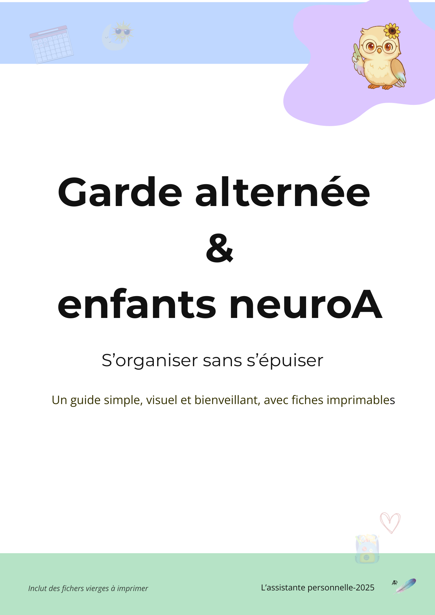 Guide Garde alternée – Plum’ & riA